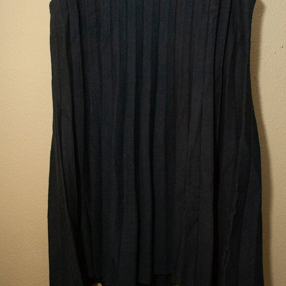 NWT J. Crew Pleated Cotton Sweater Shift Dress in Jet Black size XXL - Picture 5 of 12